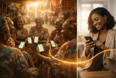 Interface de tontine digitale avec les participants et la rotation